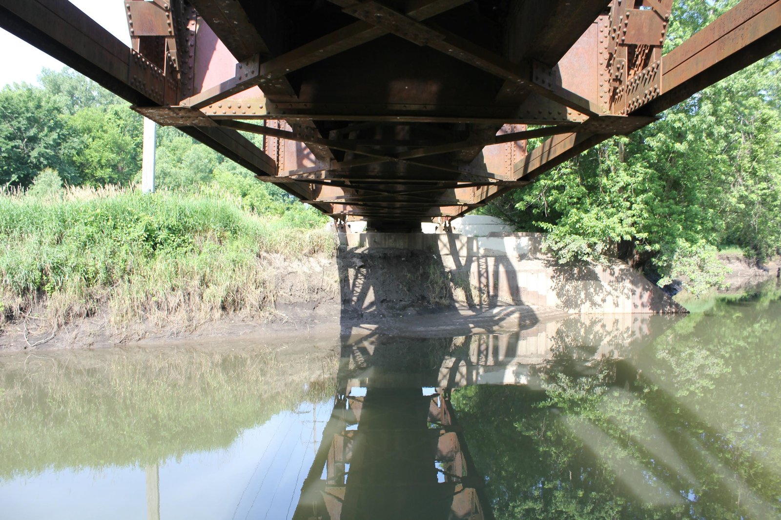 Under bridge